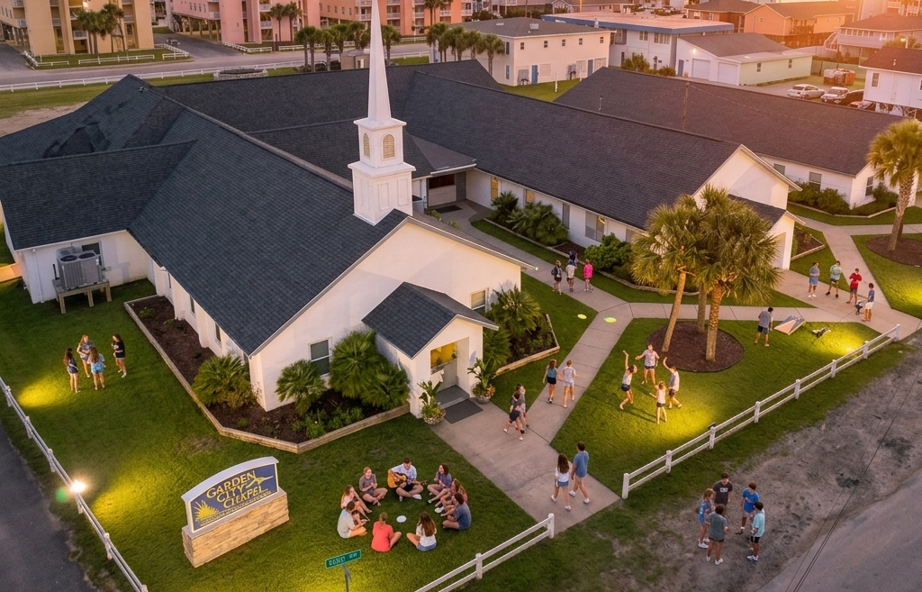 Garden City Chapel Sunset